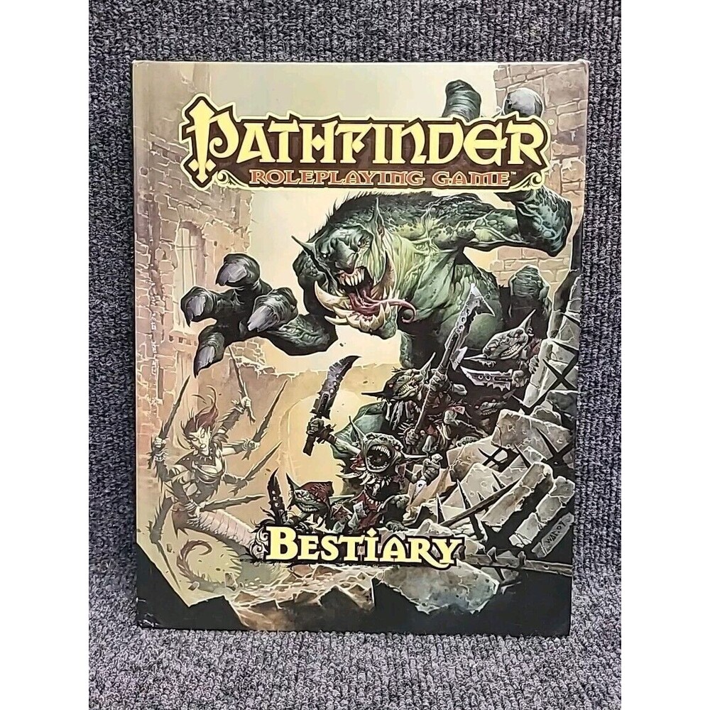 Paizo Pathfinder Bestiary Third Printing 2011 D&D